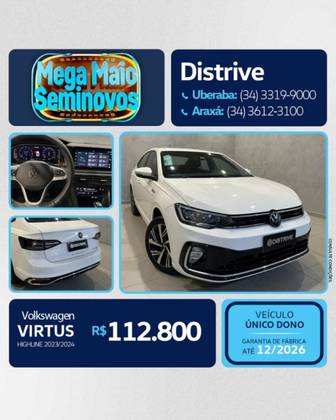 VOLKSWAGEN VIRTUS 1.0 200 TSI HIGHLINE AUTOMÁTICO VOLKSWAGEN VIRTUS 1.0 200 TSI HIGHLINE AUTOMÁTICO